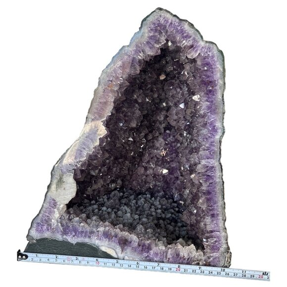 Genuine Amethyst Crystal Cluster Geode Cathedral Specimen 22 lbs - Picture 5 of 13